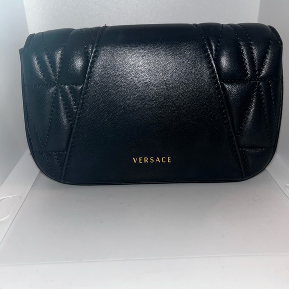 Versace Virtus Quilted Medallion Shoulder Bag - Picture 14 of 14